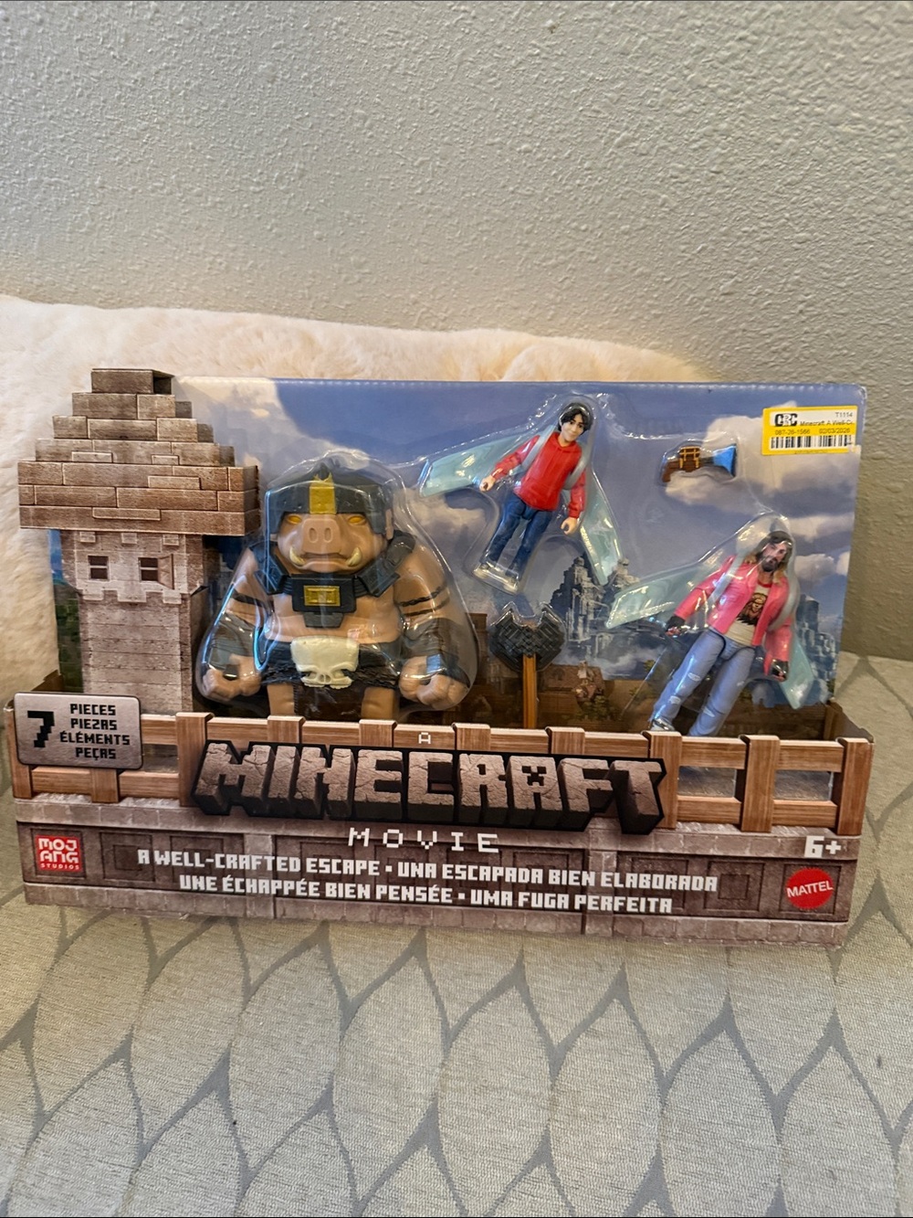 Mattel Minecraft Movie 3-Figure Playset - Brown, Blue, Red